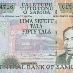 SAMOA █ bancnota █ 50 Tala █ 2006 █ P-36 █ UNC █ necirculata