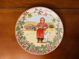 FARFURIE DECORATIVA- &quot;OUR CHILDREN&quot; UNICEF VILLEROY BOCH-SEMNATA K. BLUME 19,8CM