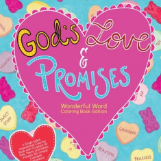 God's Love & Promises - Single-sided Inspirational Coloring Book with Scripture for Kids, Teens, and Adults, 40+ Unique Colorable Illustrations