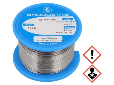 S&amp;acirc;rmă de lipit cu plumb 0,7mm 0,1kg foto