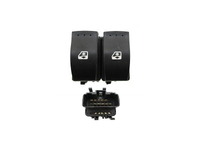 Buton , comutator macara usa Renault Clio 2 (B0/1/2), 09.1998-06.2001; Clio Ii/Storia/Campus (B0/1/2), 07.2001-, dublu foto