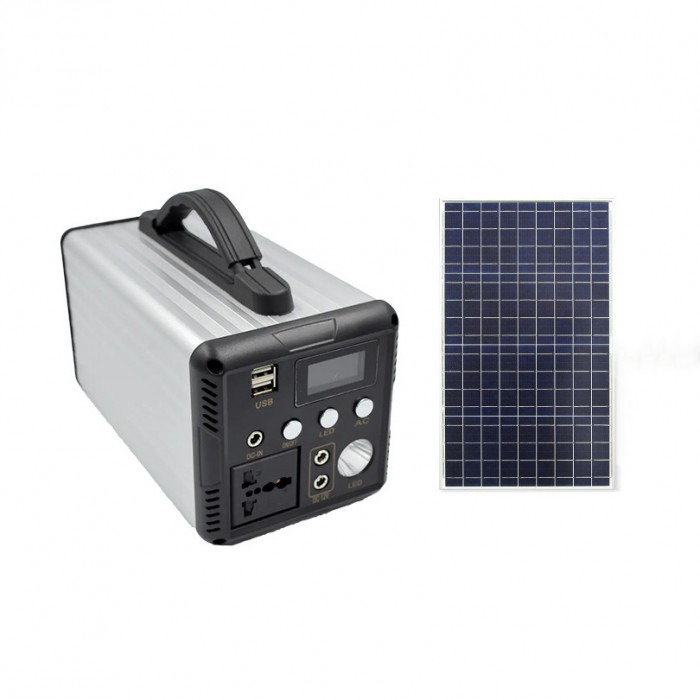 Invertor portabil cu panou solar, 300W, 12V, 220V | Okazii.ro