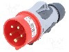 Conector alimentare AC, IEC 60309, IP44, 16A, 400V AC, 5 pini, PCE - 0153-6TT