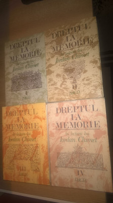 Dreptul la memorie in lectura lui Iordan Chimet vol. I-IV (Ed. Dacia 1992, 1993) foto