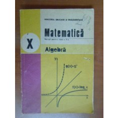 Matematica. Algebra. Manual clasa a 10a