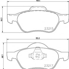 Placute frana Renault Clio 3 (Br0/1, Cr0/1), Laguna 2 (Bg0/1), Laguna 3 (Bt0/1), Laguna Cupe (Dt0/1), Megane 2 (Bm0/1, Cm0/1), Scenic 2 (Jm0/1), Twin