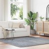 VidaXL Covor shaggy cu pom &icirc;nalt, NAVARRA, gri argintiu, 200x200 cm 4102884