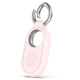 Husa compatibila samsung galaxy smarttag 2, smiling silicone, pink, Oem