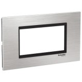 Rama Ornament 4M inox Schneider Eazy Styl argintiu negru LMR7664031