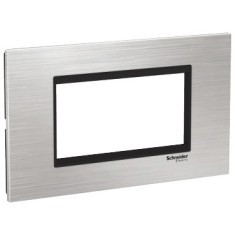 Rama Ornament 4M inox Schneider Eazy Styl argintiu negru LMR7664031