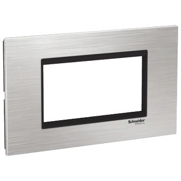 Rama Ornament 4M inox Schneider Eazy Styl argintiu negru LMR7664031
