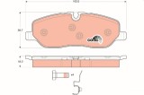 TRW GDB1631 COTEC set placute frana,frana disc