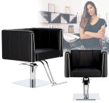 Scaun de coafat Dante hidraulic rotativ pentru salonul de coafură Suport cromat scaun de coafor