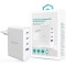 Incarcator Retea DEVIA Extreme Speed, 100W, 5A, 1 x USB-A - 3 x USB-C, Alb