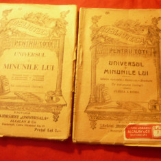 Universul si Minunile lui -2 volume BPT 67 si 68 ,ilustratii , 78+71 pag