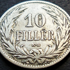 Moneda istorica 10 FILLER/ FILERI - AUSTRO-UNGARIA UNGARIA, anul 1894 *cod 584