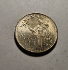 100000 lei 1946 UNC foto