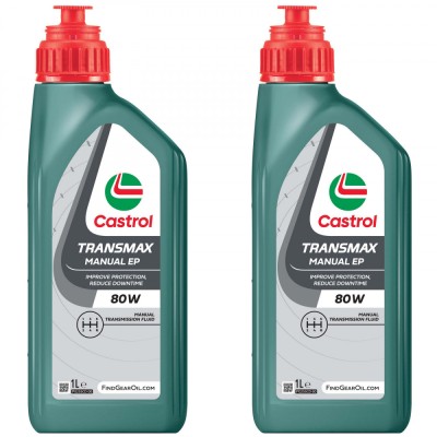 Pachet 2 litri ulei Castrol Transmax pentru transmisie manuala EP 80W foto