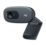 CAMERA web LOGITECH C270, HD 720 rez 1280 x 720, USB 2.0, microfon, negru, &quot;960-001063&quot; (timbru verde 0.18 lei)