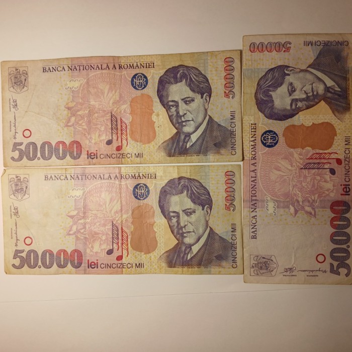 Di.106. Bancnota 50 000 lei 2000 circulata