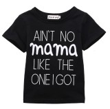 Cumpara ieftin Tricou copii negru &quot;Ain&#039;t No Mama&quot; Drool (Marime: 100)