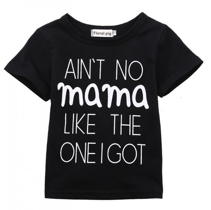 Tricou copii negru &quot;Ain&#039;t No Mama&quot; Drool (Marime: 100)