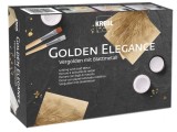 Deco-set pentru aurire cu foite metalice Leaf Metal Golden Elegance Kreul