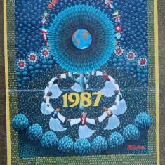 Calendar Unicef 1987 de colecție