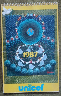 Calendar Unicef 1987 de colecție foto