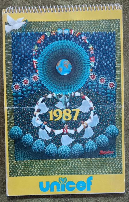 Calendar Unicef 1987 de colecție