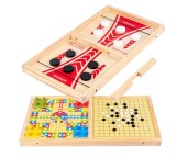 Cumpara ieftin Joc de societate interactiv Karemi, 3 in 1, joc de puck, gobang, joc strategie