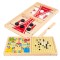 Joc de societate interactiv Karemi, 3 in 1, joc de puck, gobang, joc strategie