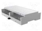 Carcasă pentru şină DIN Y 90mm X 142mm Z 32mm gri Italtronic Nr.mod: 8