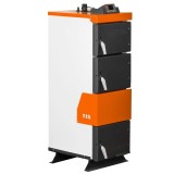 Cazan pe combustibil solid TIS UNI N 50 KW cu panou comanda, ventilator, otel 5mm, eficienta 86%+, autonomie 60h