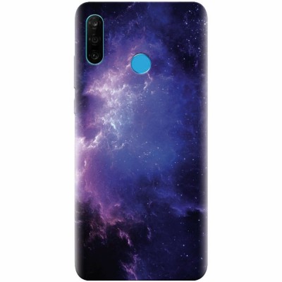 Husa silicon pentru Huawei P30 Lite, Purple Space Nebula foto