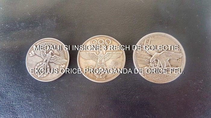 F587-Medalii al 3 lea Reich Jocurile Olimpice. Pret pe bucata.