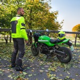Pantaloni moto de vara pentru barbati W-TEC Alquizar, negri, cu protectii