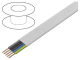 Cablu electric YDY 5G6mm2 PVC alb