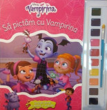 Disney. Vampirina. Să pictăm cu Vampirina. Carte de colorat cu pensulă și acuarele - Paperback brosat - Disney - Litera mică