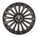 Cumpara ieftin Set 4 Capace Roti Autohelix MSA&reg;, potrivite jantelor de R14, pentru Peugeot, model dino Negru