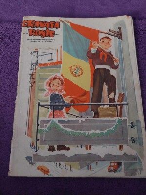 revista CRAVATA ROSIE 1961,revista veche pionieri,revista colectionari/epoca,n12 foto