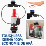 Cumpara ieftin Mecanism WC cu Senzor Wirquin, Dubla Comanda 3/6L, Infrarosu, Universal 32-42cm