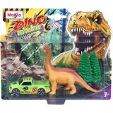 Set masinuta si figurina dinozaur Maisto, Dino Adventure, Verde