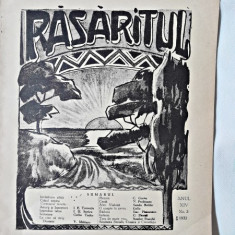 Revista Rasaritul, anul XIV, nr.3/1932 (din cuprins, versuri de V.Militaru)