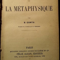 Vasile Conta, BAZELE METAFIZICII, Paris, 1890