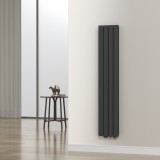 Radiator dublu Nore 160x30cm negru 1006W [neu.haus] HausGarden Leisure