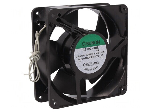 Ventilator AC axial 230V 120x120x38mm 163m3/h
