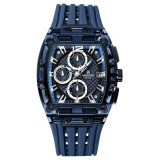 Ceas barbatesc de mana Naviforce Quartz Analog Stil Militar Army Casual Fashion Albastru