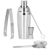 Set Cocktail Shaker Kit pentru barmani 750ml, KI21, 5 piese Household NewTrend