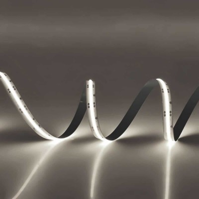 Banda LED COB alb mediu 12V 11W/m 320LED-uri/metru 5m/pachet PHENOM foto